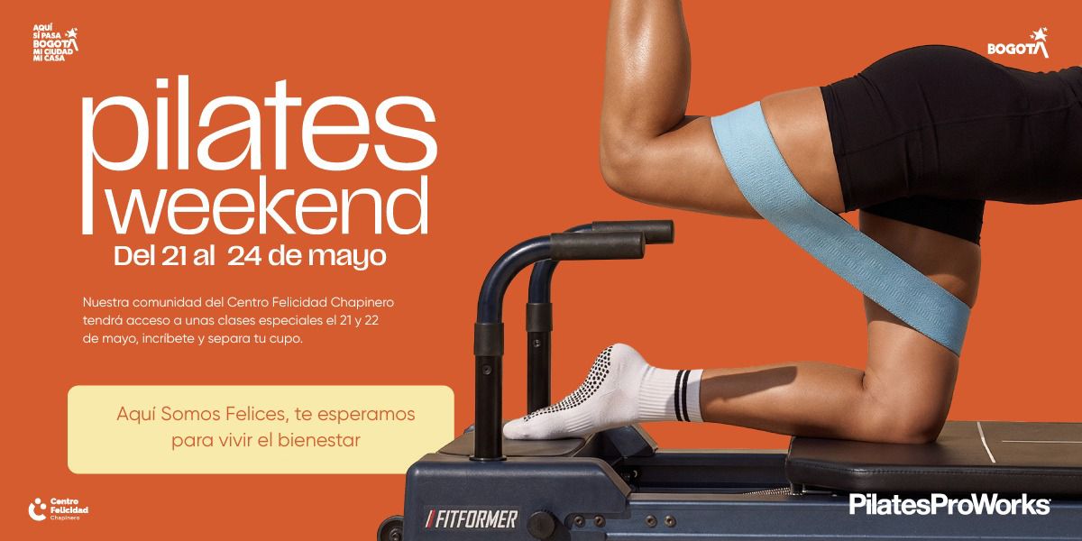 Afiche de pilates weekend