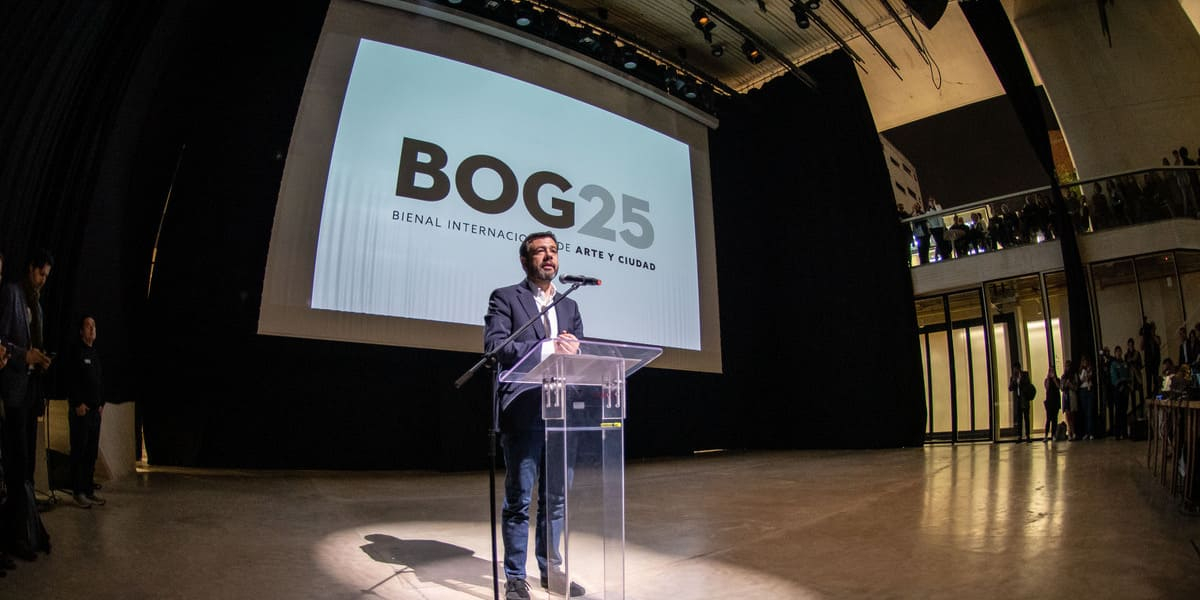 Alcalde Galán en lanzamiento de Bienal 2025