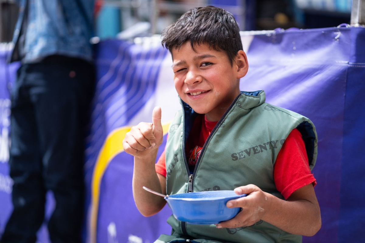 Niño sonriendo