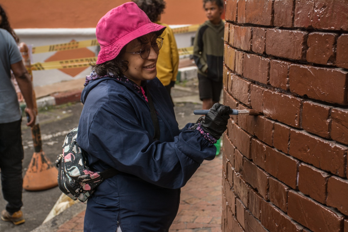 Persona pintando