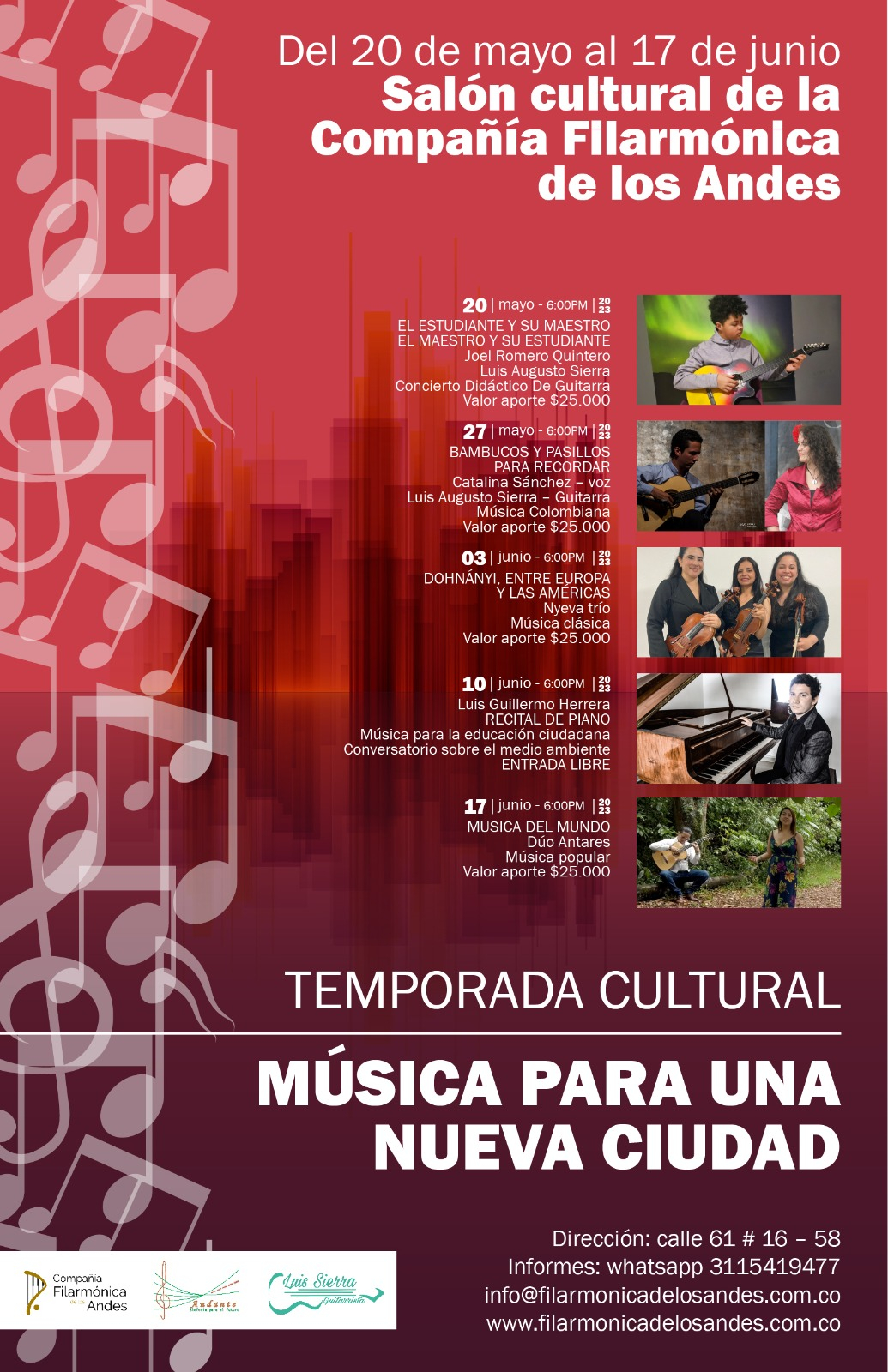 Imágenes de personas con instrumentos