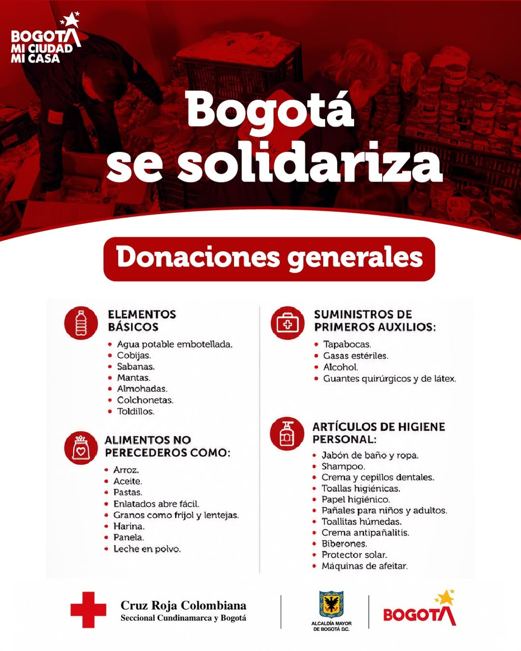 Bogotá se solidariza