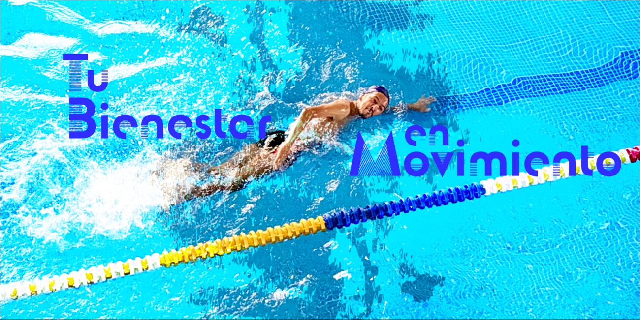 Fotogrfaía de una persona nadando en la piscina del Centro Felicidad Chapinero