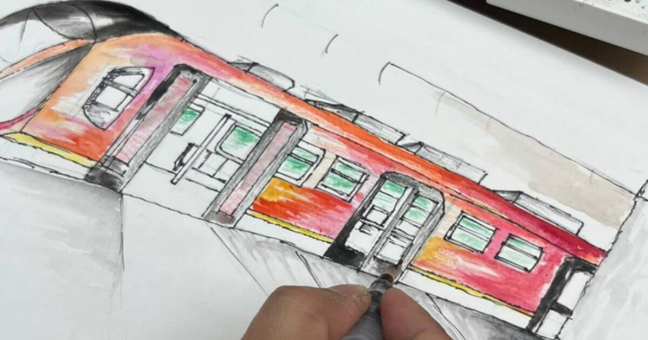 dibujo del metro de Bogotá