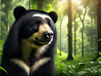 Oso de anteojos generado por IA