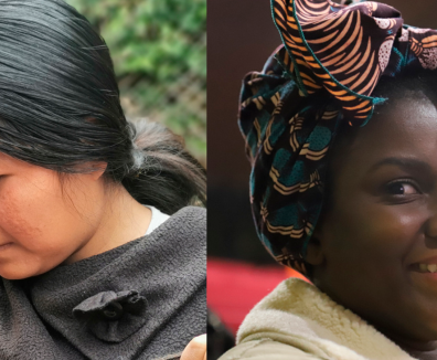 foto de una mujer indígena y una mujer afrocolombiana