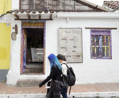 Café en el centro de Bogotá