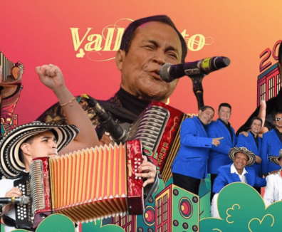 Afiche vallenato al parque
