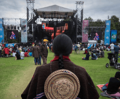 Persona asistente en Colombia al Parque