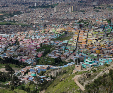 vista de Bogotá desde El Paraíso, Ciudad Bolívar