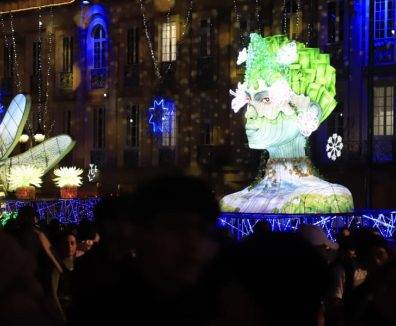 Plaza de Bolívar en Bogotá durante Navidad