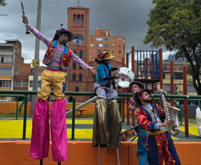 artistas en la calle