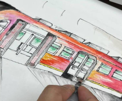 dibujo del metro de Bogotá