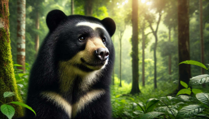 Oso de anteojos generado por IA