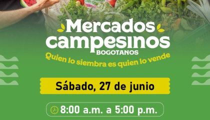 Afiche mercados campesinos.