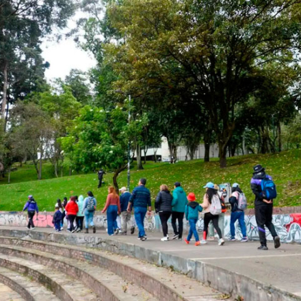 Caminata nocturna por el centro de Bogotá