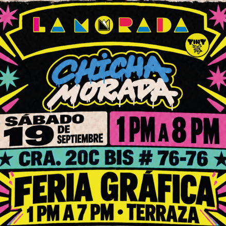 Afiche de invitación a color