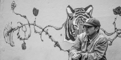 Foto mural del líder barrial Jaime Roncancio