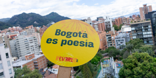 Aviso Bogotá es poesía
