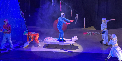 Fotografía de una presentación de circo en el Centro Felicidad Chapinero