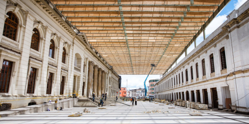 Obra arquitectónica en proceso