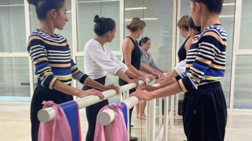 Fotografía de un ensayo de balelt