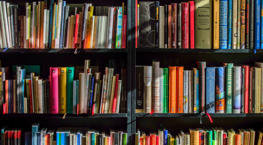 Estante con libros