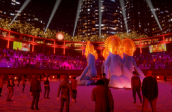 Render de “La casa común”, evento inaugural en la Plaza Cultural La Santamaría.